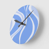 Blue Waves Wall Clock Runde Wanduhr (Winkel)