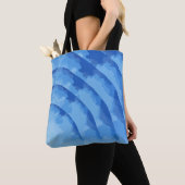 Blue Waves Watercolor Abstract Design Tasche (Von Nahem)