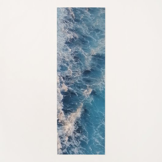 Blue Waves Yogamatte (Vorderseite)