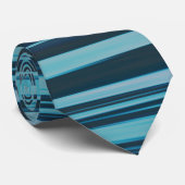 Blue Wavey Stripes Krawatte (Gerollt)
