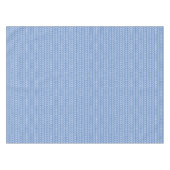 Blue Wavy Summer Pattern Rectangle Tischdecke (Vorderseite (Horizontal))