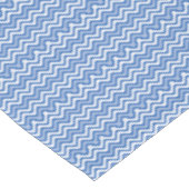 Blue Wavy Summer Pattern Rectangle Tischdecke (Schrägansicht)