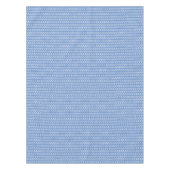 Blue Wavy Summer Pattern Rectangle Tischdecke (Vorderseite)