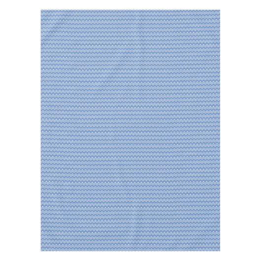 Blue Wavy Summer Pattern Rectangle Tischdecke (Vorderseite)