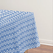Blue Wavy Summer Pattern Rectangle Tischdecke (Beispiel)