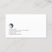 Blue Wcolor Wash Web Design Business Card Visitenkarte (Rückseite)