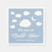 Blue We are Cloud 9 baby Dusche Serviette (Vorderseite)
