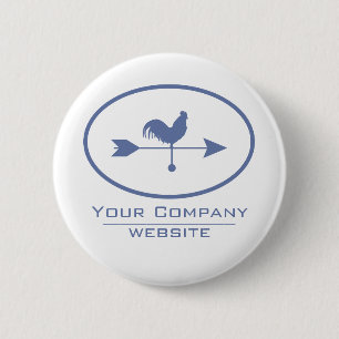 Blue Weathervane für kleine Unternehmen Button