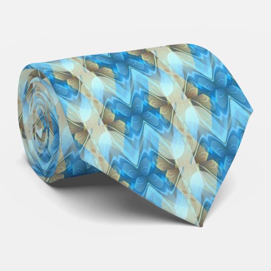 Blue Weave Krawatte (Gerollt)