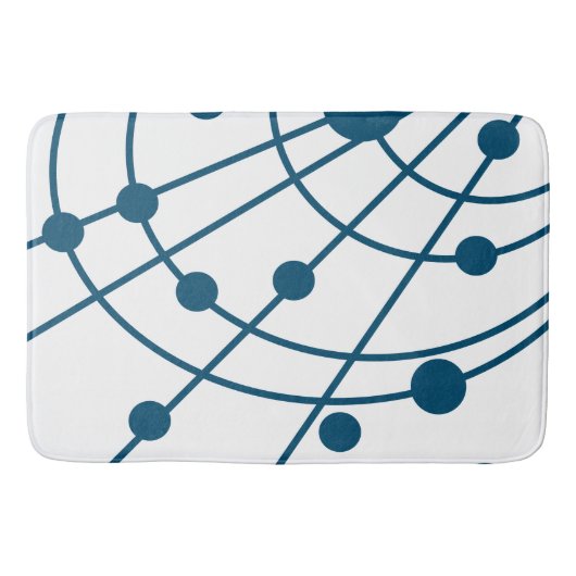 Blue Web Badematte (Vorderseite)