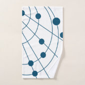 Blue Web Badhandtuch Set (Handtuch)