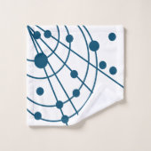 Blue Web Badhandtuch Set (Waschlappen)