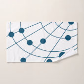 Blue Web Badhandtuch Set (Handtuch)