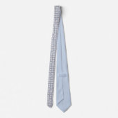 Blue Web Dotted Neck Tie Krawatte (Rückseite)