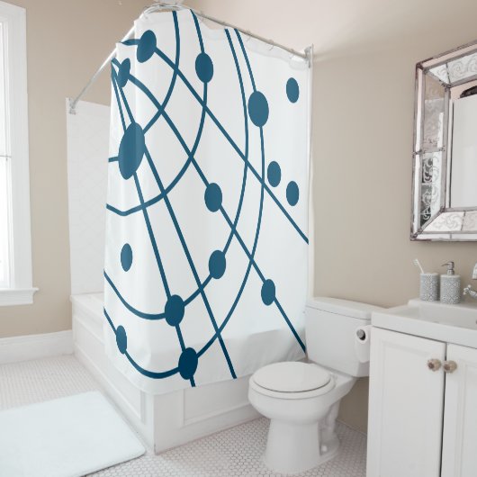 Blue Web Duschvorhang (Beispiel)