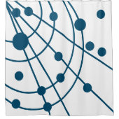 Blue Web Duschvorhang (Vorderseite)