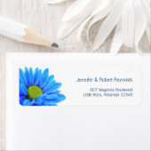 Blue Wedding Address Label (Insitu)