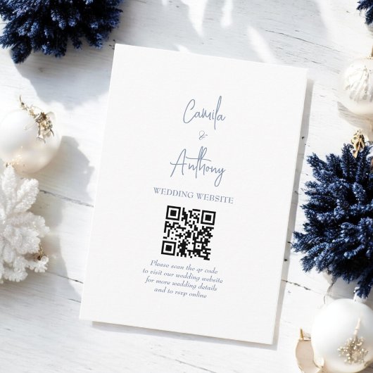 Blue Wedding Begleitkarte