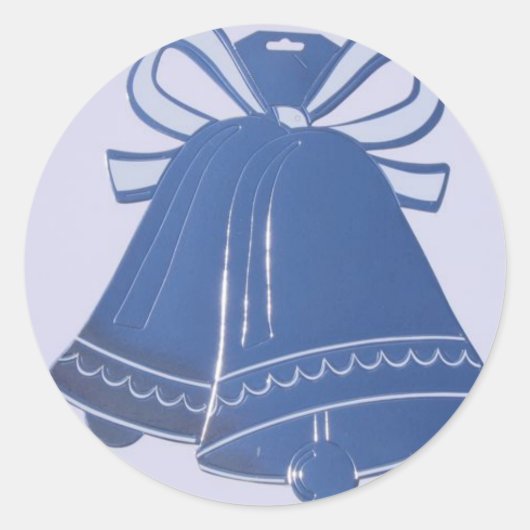 Blue Wedding Bells Enveloper Stickers (Vorderseite)