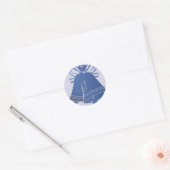 Blue Wedding Bells Enveloper Stickers (Umschlag)