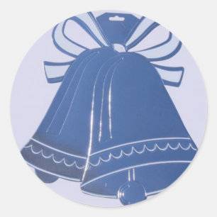 Blue Wedding Bells Enveloper Stickers
