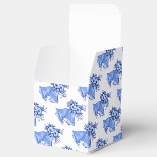 Blue Wedding Bells Geschenkschachtel (Geöffnet)