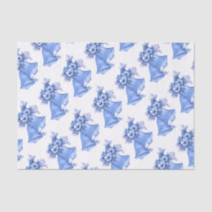 Blue Wedding Bells Seidenpapier