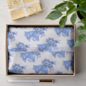 Blue Wedding Bells Seidenpapier (Geschenk)