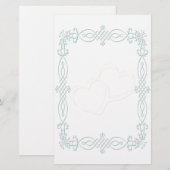 Blue Wedding Briefpapier (Vorne/Hinten)
