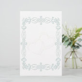 Blue Wedding Briefpapier (Stehend Vorderseite)
