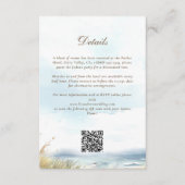 Blue Wedding Card Begleitkarte (Vorderseite)