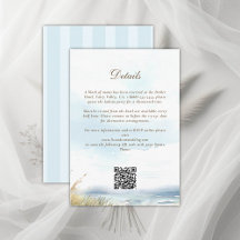 Blue Wedding Card