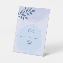 Blue Wedding Cards und Geschenke Sockelschild