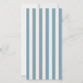 Blue Wedding Ceremony or Reception Welcome Dankeskarte (Rückseite)