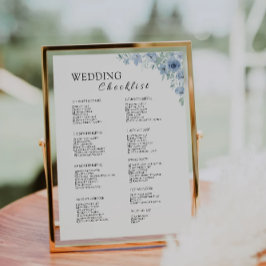 Blue Wedding Checkliste für 12 Monate