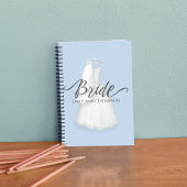 Blue Wedding Custom Bride Personalisiert Notizblock