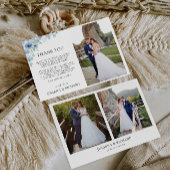 Blue Wedding Dankeschön Card Einladung