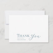 Blue Wedding Dankeschön Card für immer beginnt (Vorderseite)