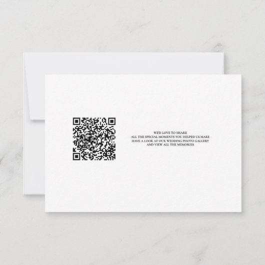 Blue Wedding Dankeschön Card für immer beginnt (Rückseite)