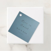 Blue Wedding Favor Tag Geschenkanhänger (Beispiel)