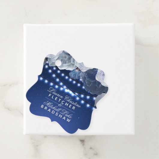 Blue Wedding Foto Geschenkanhänger (Beispiel)