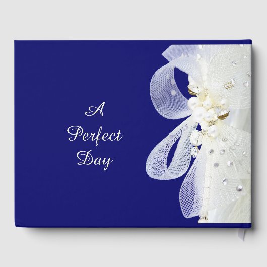 Blue Wedding Gästebuch (Rückseite)