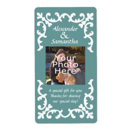 Blue Wedding Geschenk oder Gefälligkeitskennzeichn