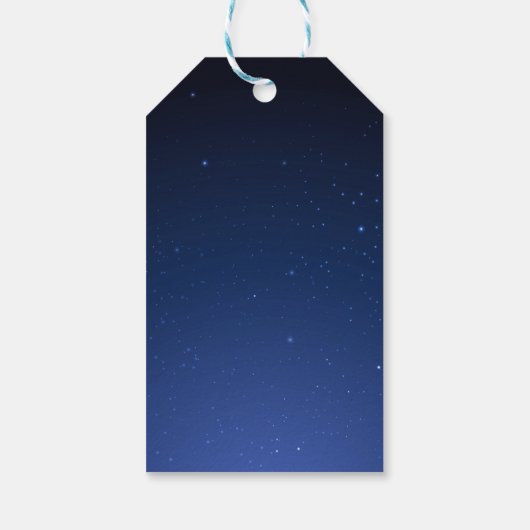 Blue Wedding Geschenkanhänger (Rückseite)