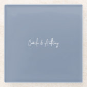 Blue Wedding Glasuntersetzer (Vorderseite)