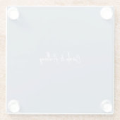 Blue Wedding Glasuntersetzer (Rückseite)