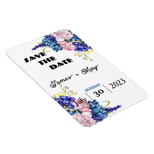 Blue Wedding Magnet (Rechte Seite)