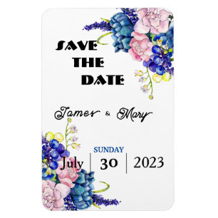 Blue Wedding Magnet