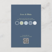 Blue Wedding mit Latticework Pattern Umschließung  Begleitkarte (Vorderseite)
