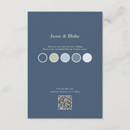 Blue Wedding mit Latticework Pattern Umschließung Begleitkarte (Vorderseite)